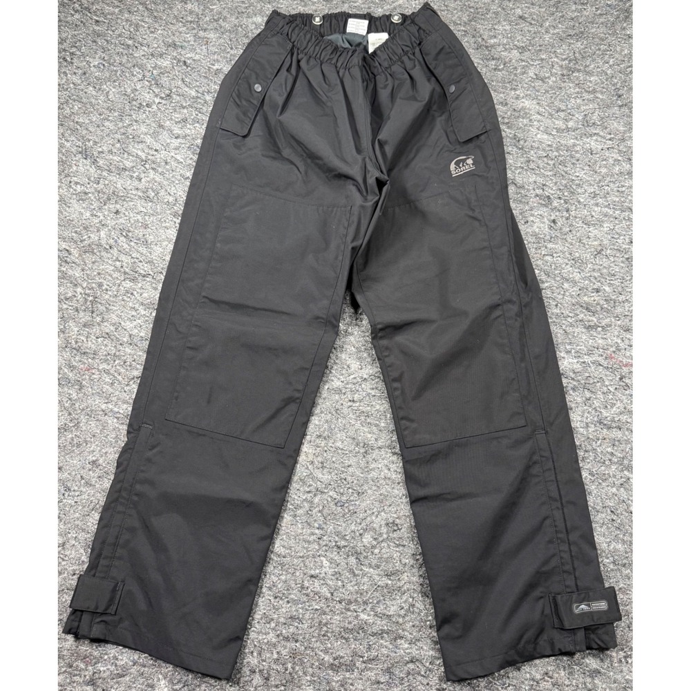 Sorel Mens Black Snow Pants Regular Fit Nylon Mesh Lined IM8015 Size Medium